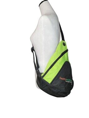 Healthy Workforce Lime Green & Black Sling Backpack With Headphone Port